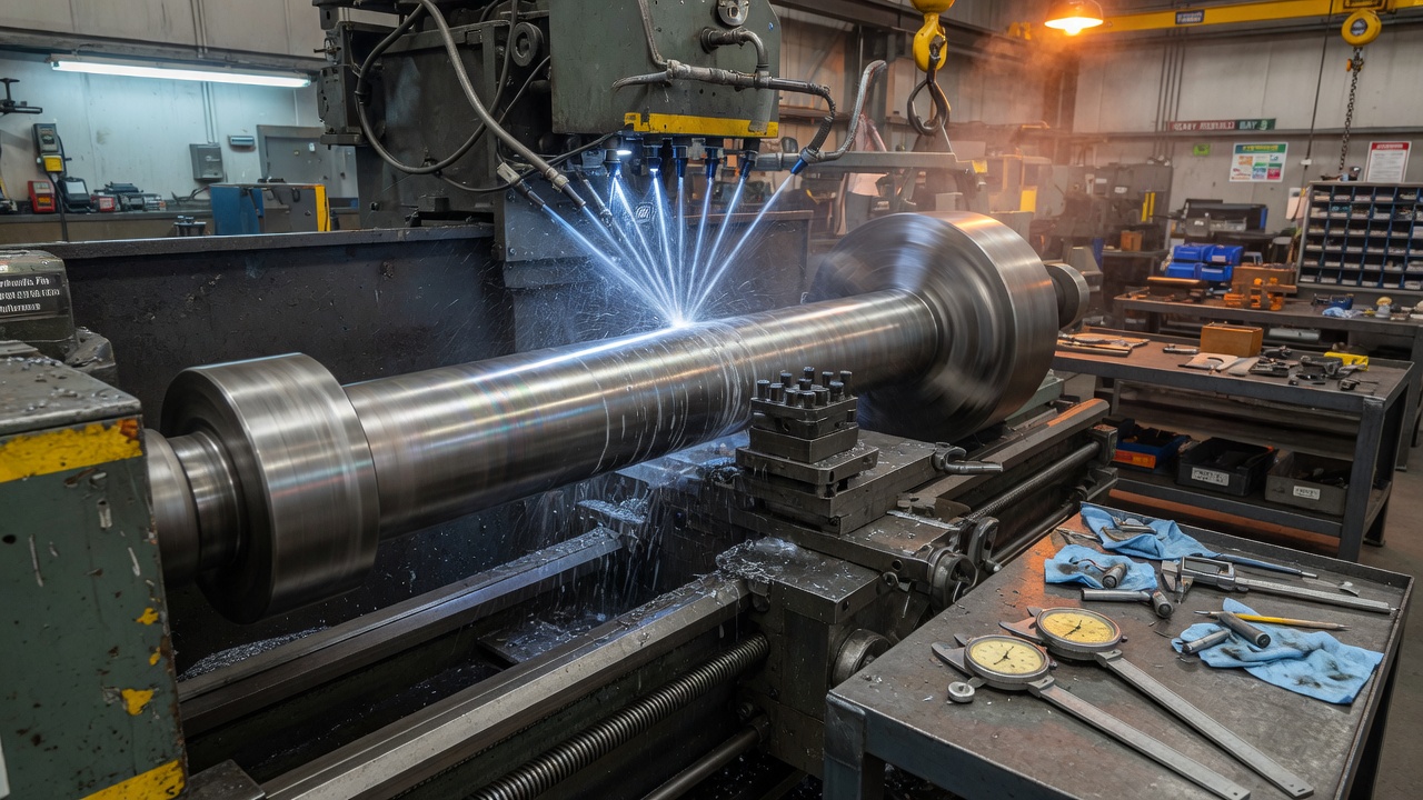 Precision lathe machining for heavy equipment rebuilds
